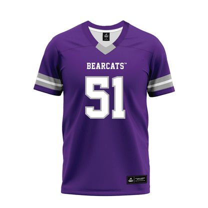 SBU - NCAA Football : Samuel Savich - Purple Premium Football Jersey-0