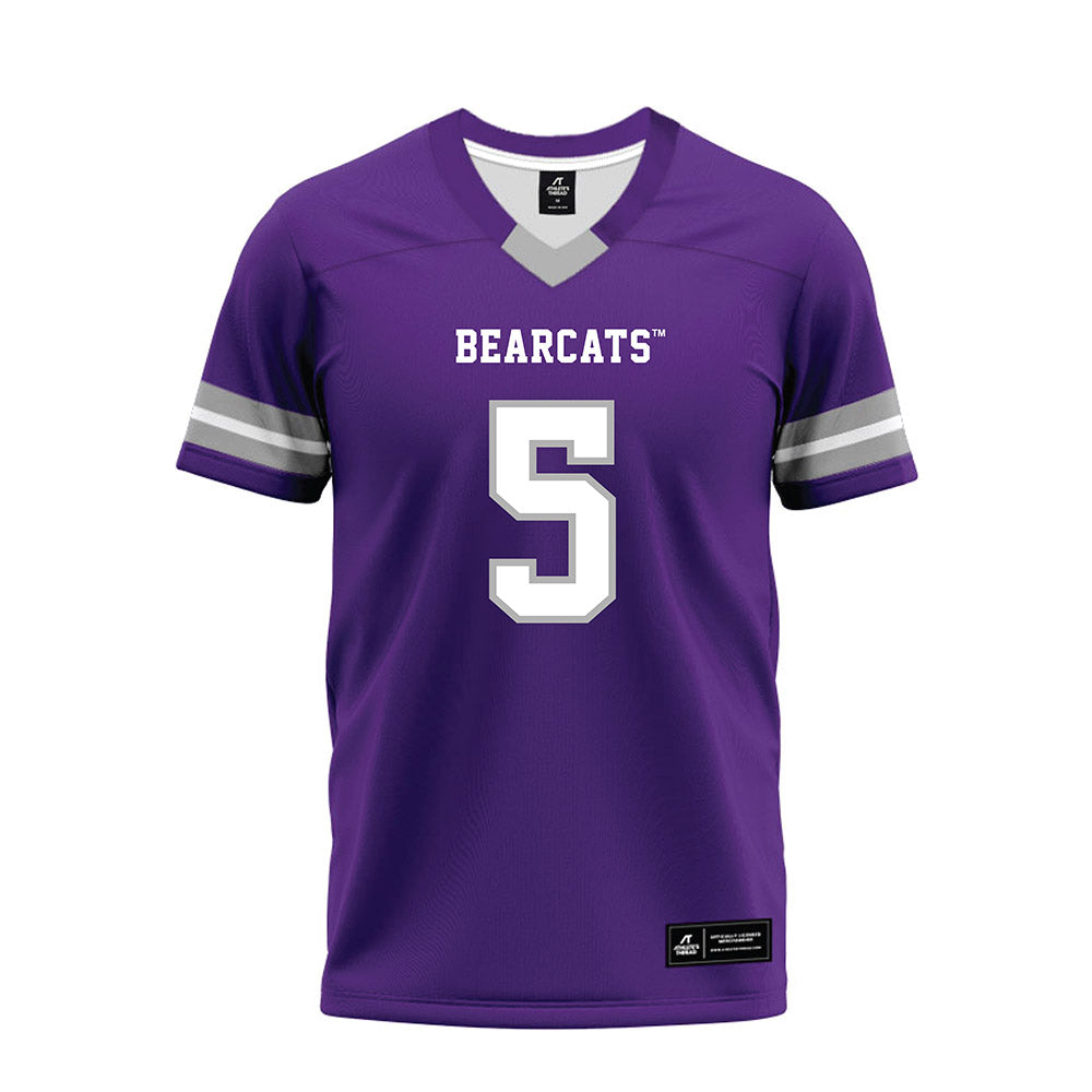 SBU - NCAA Football : Keivon Flint - Purple Premium Football Jersey-0