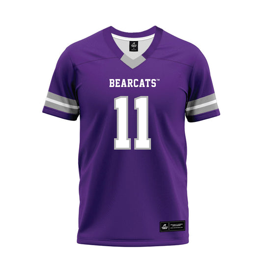 SBU - NCAA Football : Jaiden Beacham-Martinez - Purple Premium Football Jersey-0