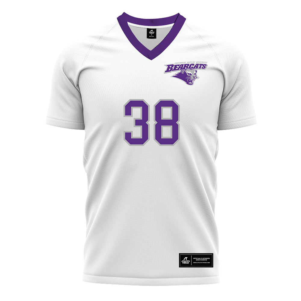 SBU - NCAA Men's Soccer : Nadir Souak - White Soccer Jersey-0