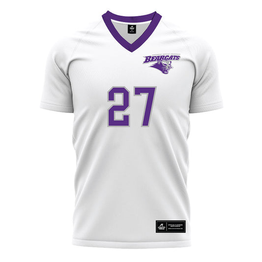 SBU - NCAA Men's Soccer : Ugo Morvan - White Soccer Jersey-0