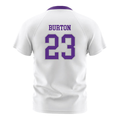 SBU - NCAA Women's Soccer : Emma Burton - White Soccer Jersey-1