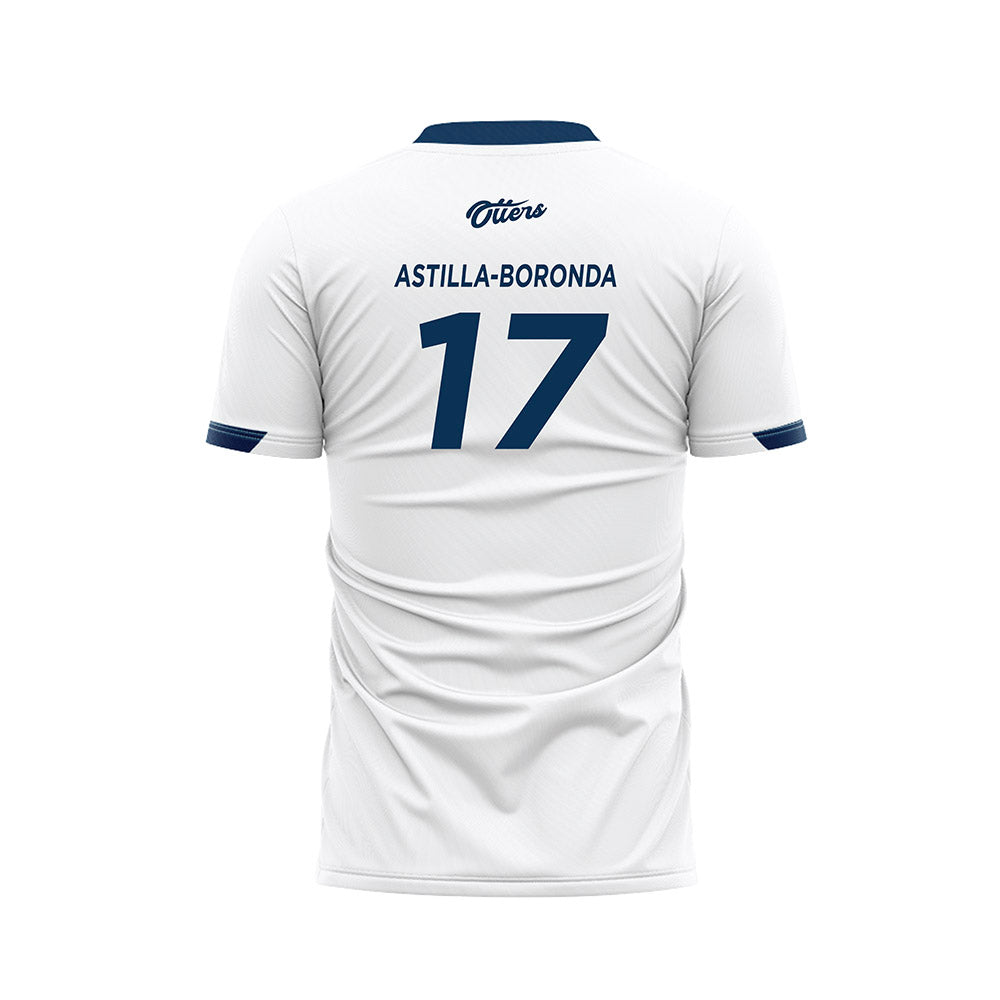 CSU Monterey Bay - NCAA Men's Soccer : Aidan Astilla-Boronda - White Soccer Jersey-1