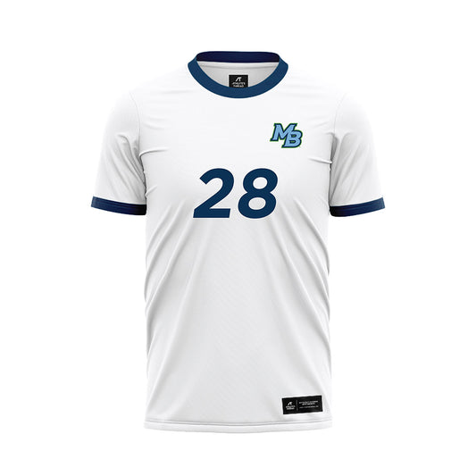CSU Monterey Bay - NCAA Men's Soccer : Jakob Ernst - White Soccer Jersey-0