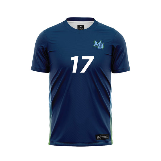 CSU Monterey Bay - NCAA Men's Soccer : Aidan Astilla-Boronda - Navy Soccer Jersey-0