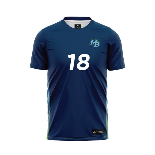 CSU Monterey Bay - NCAA Men's Soccer : Angel Rodriguez - Navy Soccer Jersey-0