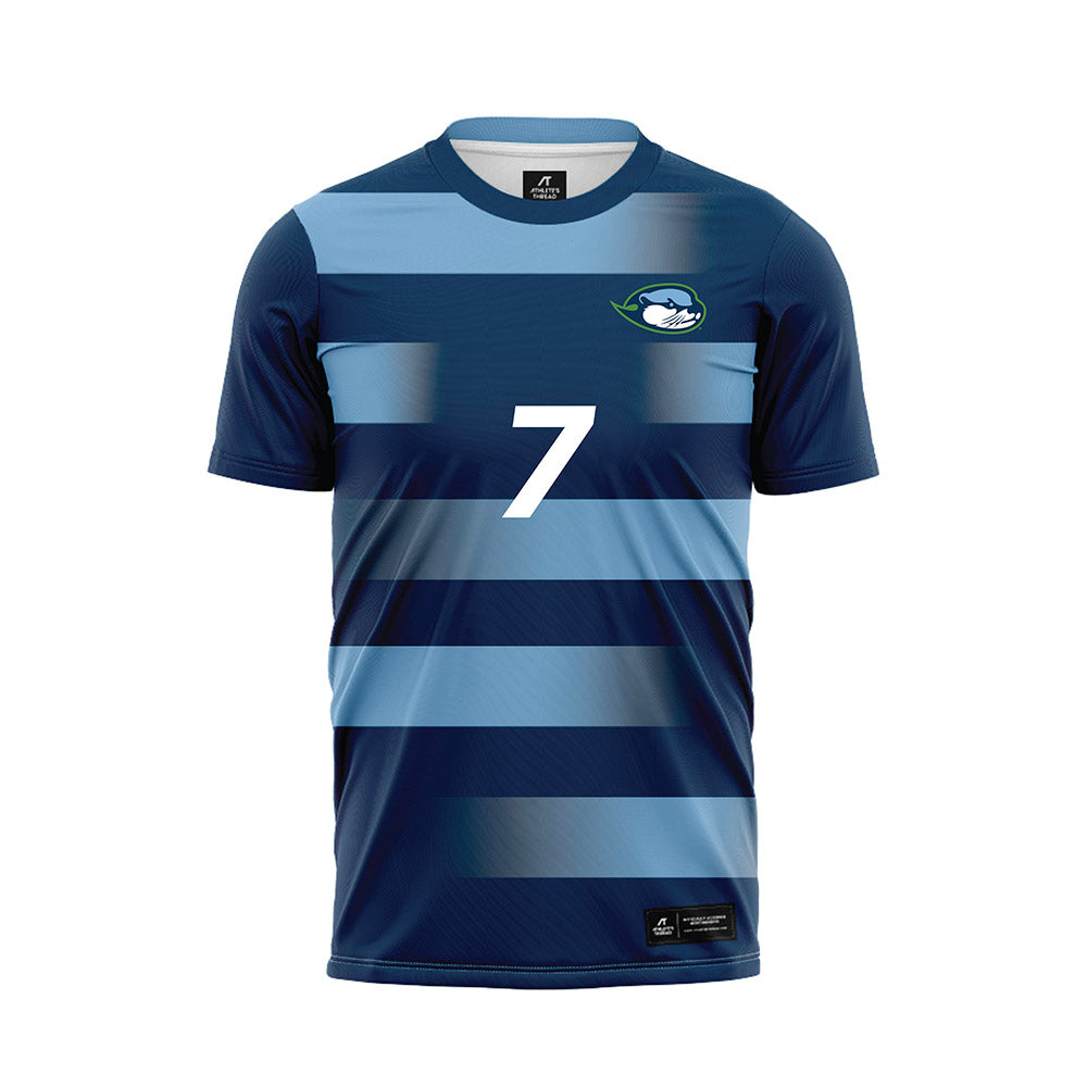 CSU Monterey Bay - NCAA Women's Soccer : Ariana Palomo - Navy Soccer Jersey-0