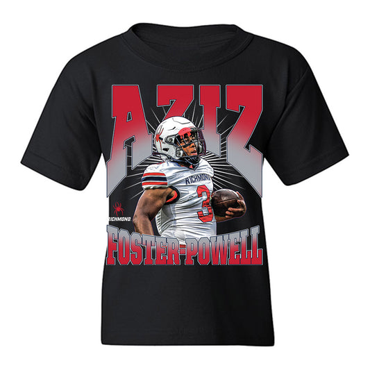 Richmond - NCAA Football : Aziz Foster-Powell - Collage Youth T-Shirt-0