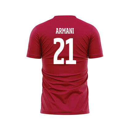 LMU - NCAA Men's Soccer : Tristan Armani - Red Soccer Jersey-1