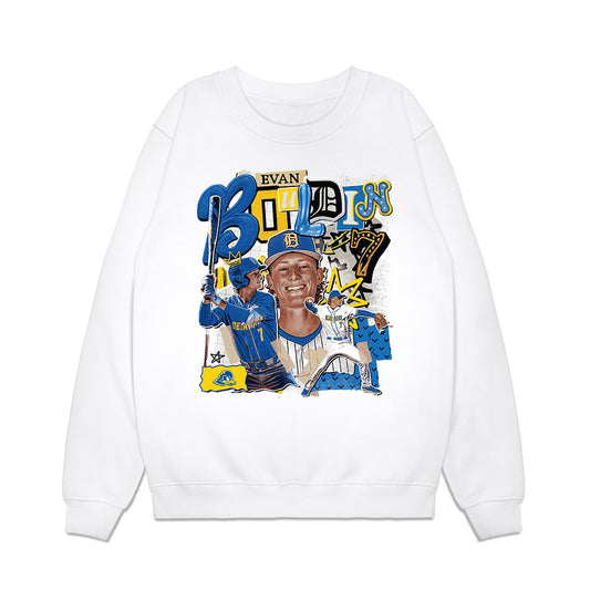 Delaware - NCAA Baseball : Evan Bouldin - Collage Premium Crewneck Sweatshirt-0