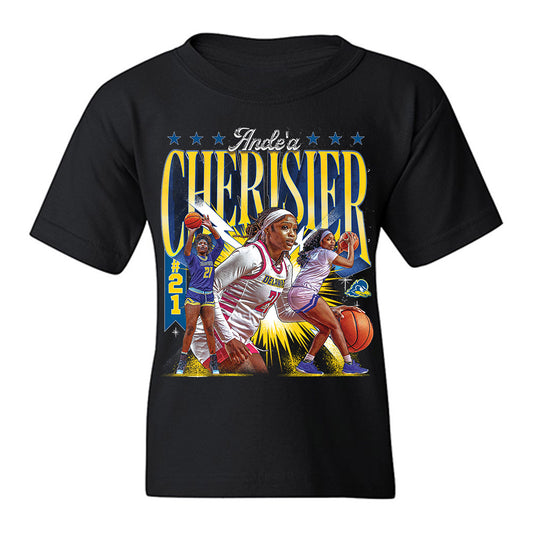 Delaware - NCAA Women's Basketball : Ande'a Cherisier - Collage Youth T-Shirt-0