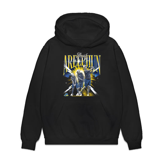 Delaware - NCAA Men's Golf : Arsit Areephun - Collage Premium Hooded Sweatshirt-0