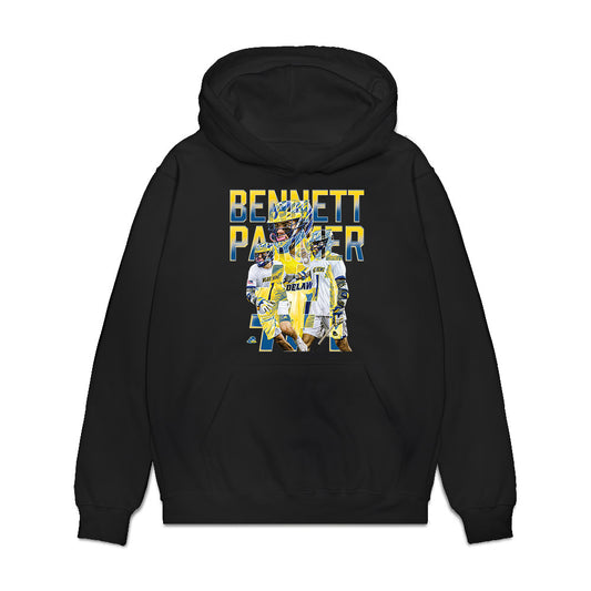 Delaware - NCAA Men's Lacrosse : Bennett Parmer - Collage Premium Hooded Sweatshirt-0
