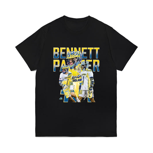 Delaware - NCAA Men's Lacrosse : Bennett Parmer - Collage Comfort Colors T-Shirt-0
