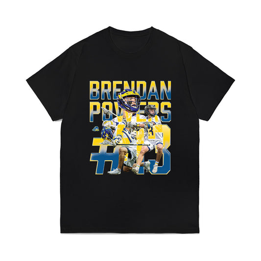 Delaware - NCAA Men's Lacrosse : Brendan Powers - Collage Comfort Colors T-Shirt-0