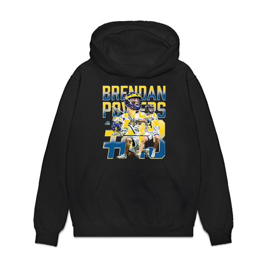 Delaware - NCAA Men's Lacrosse : Brendan Powers - Collage Premium Hooded Sweatshirt-0
