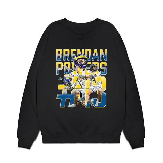 Delaware - NCAA Men's Lacrosse : Brendan Powers - Collage Premium Crewneck Sweatshirt-0