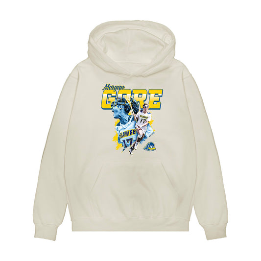 Delaware - NCAA Women's Lacrosse : Morgan Gore - Collage Premium Hooded Sweatshirt-0