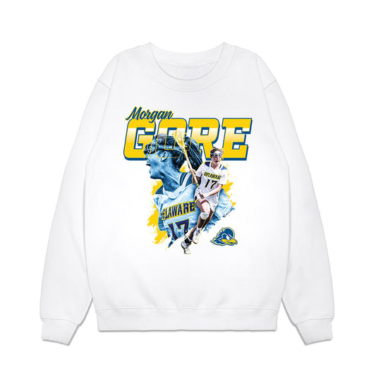 Delaware - NCAA Women's Lacrosse : Morgan Gore - Collage Premium Crewneck Sweatshirt-0