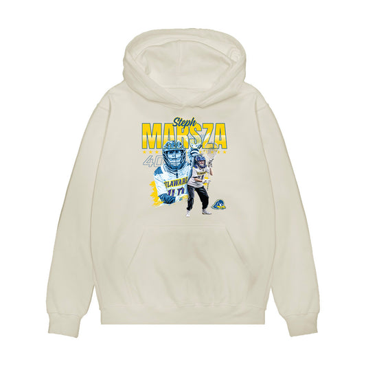 Delaware - NCAA Women's Lacrosse : Steph Marszal - Collage Premium Hooded Sweatshirt-0