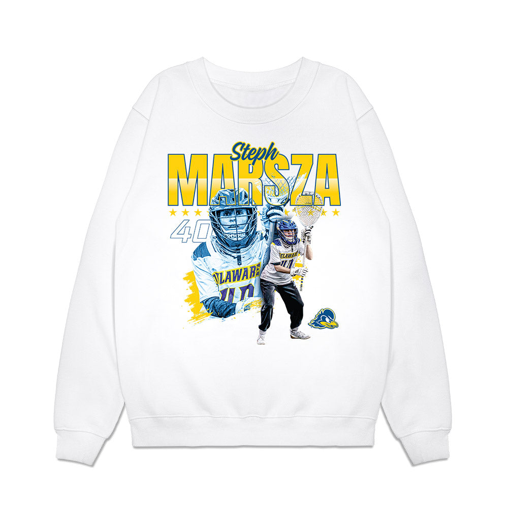 Delaware - NCAA Women's Lacrosse : Steph Marszal - Collage Premium Crewneck Sweatshirt-0