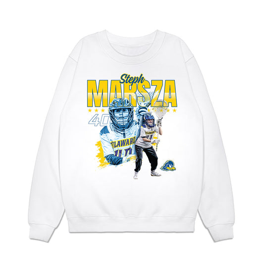 Delaware - NCAA Women's Lacrosse : Steph Marszal - Collage Premium Crewneck Sweatshirt-0