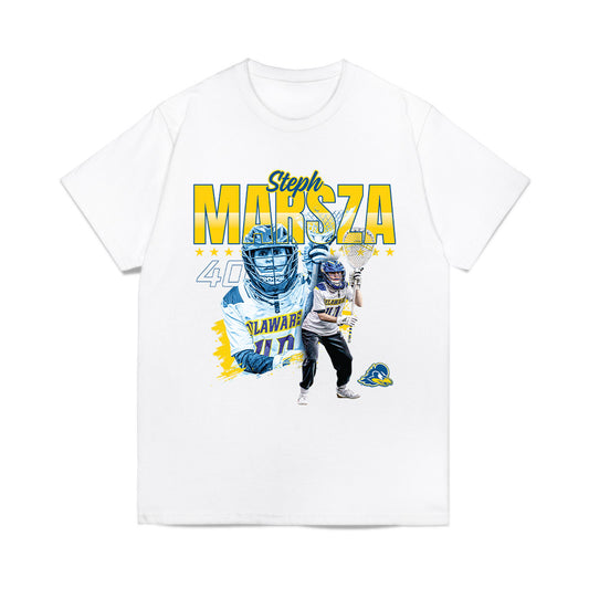 Delaware - NCAA Women's Lacrosse : Steph Marszal - Collage Comfort Colors T-Shirt-0