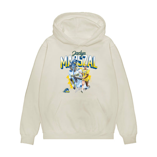 Delaware - NCAA Women's Lacrosse : Jaclyn Marszal - Collage Premium Hooded Sweatshirt-0