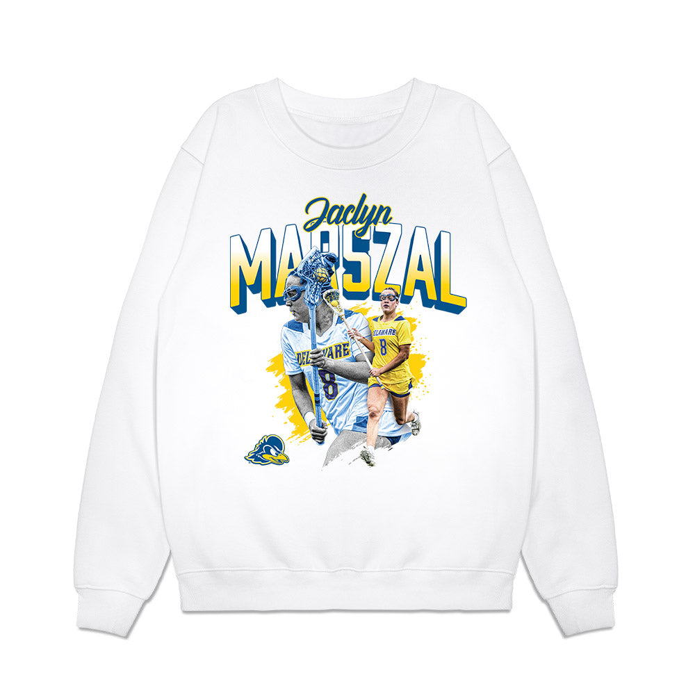 Delaware - NCAA Women's Lacrosse : Jaclyn Marszal - Collage Premium Crewneck Sweatshirt-0