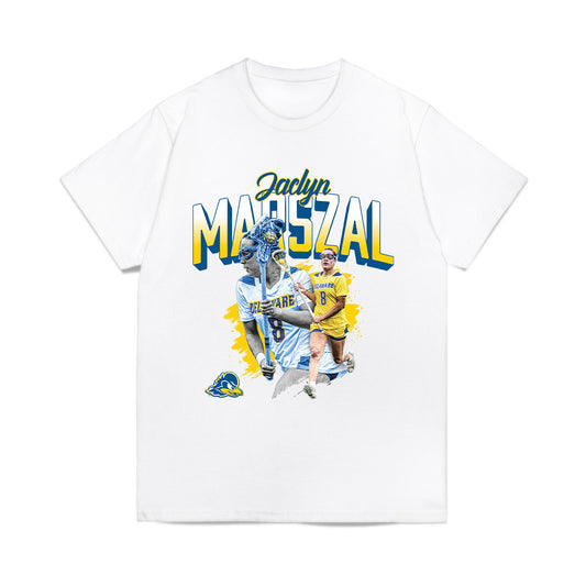 Delaware - NCAA Women's Lacrosse : Jaclyn Marszal - Collage Comfort Colors T-Shirt-0