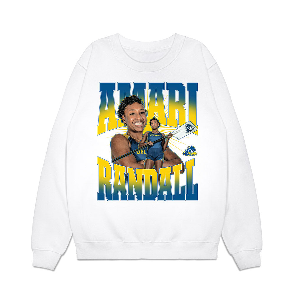 Delaware - NCAA Women's Rowing : Amari Randall - Collage Premium Crewneck Sweatshirt-0