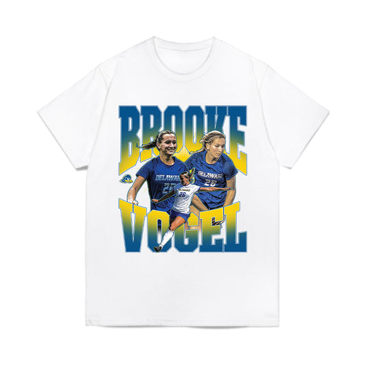 Delaware - NCAA Women's Soccer : Brooke Vogel - Collage Comfort Colors T-Shirt-0