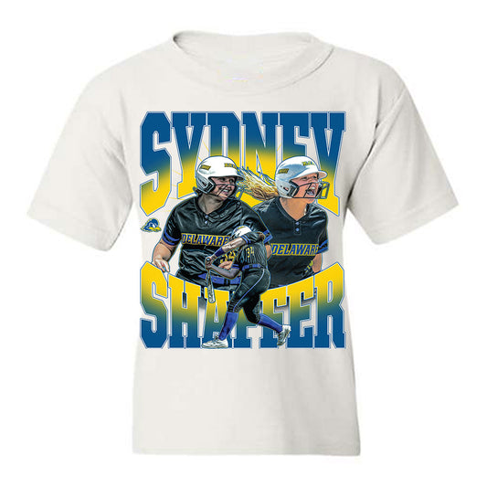Delaware - NCAA Softball : Sydney Shaffer - Collage Youth T-Shirt-0