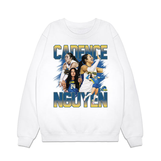 Delaware - NCAA Women's Volleyball : Cadence Nguyen - Collage Premium Crewneck Sweatshirt-0