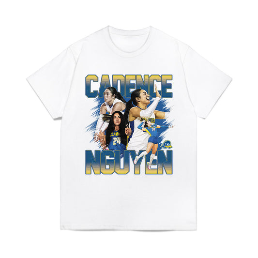 Delaware - NCAA Women's Volleyball : Cadence Nguyen - Collage Comfort Colors T-Shirt-0