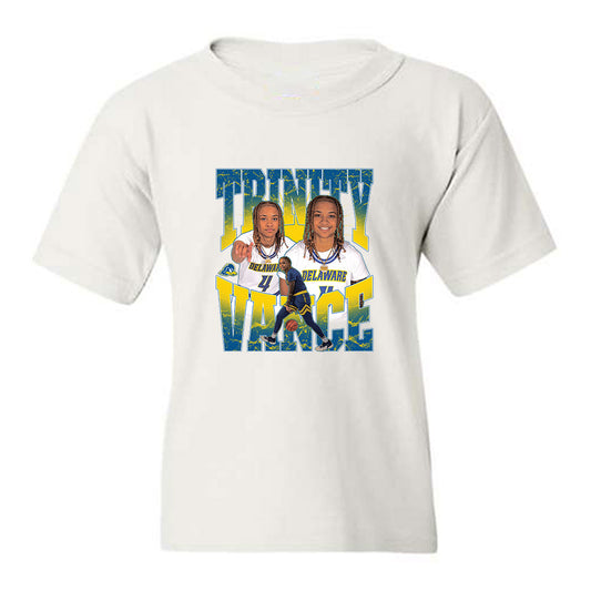 Delaware - NCAA Women's Basketball : Trinity Vance - Collage Youth T-Shirt-0