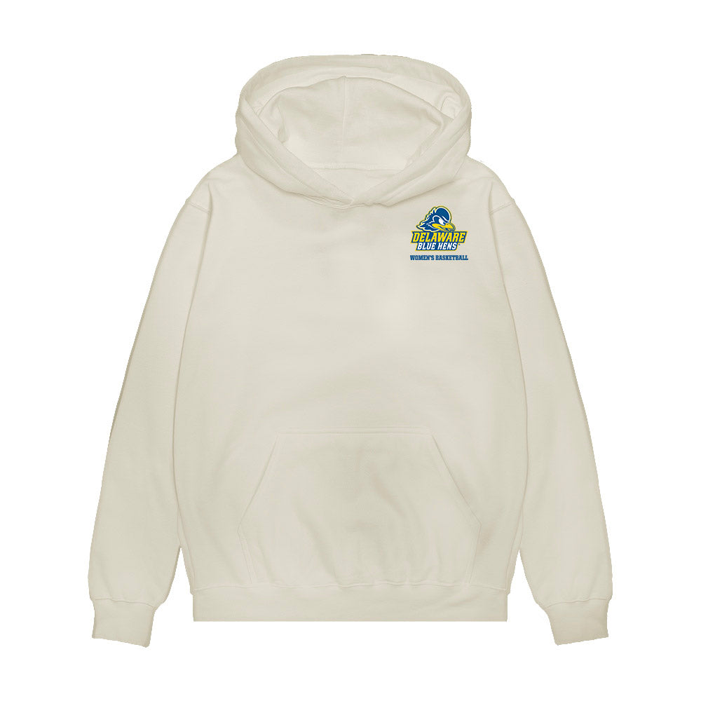 Delaware - NCAA Women's Basketball : Ella Wanzer - Collage Premium Hooded Sweatshirt-0