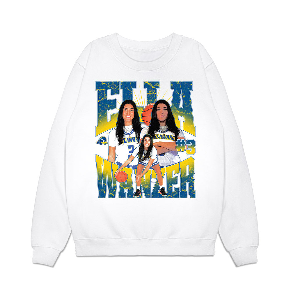 Delaware - NCAA Women's Basketball : Ella Wanzer - Collage Premium Crewneck Sweatshirt-0