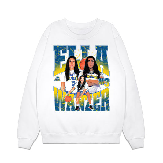 Delaware - NCAA Women's Basketball : Ella Wanzer - Collage Premium Crewneck Sweatshirt-0