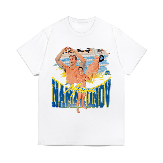 Delaware - NCAA Men's Swimming & Diving : Matvei Namakonov - Collage Comfort Colors T-Shirt-0