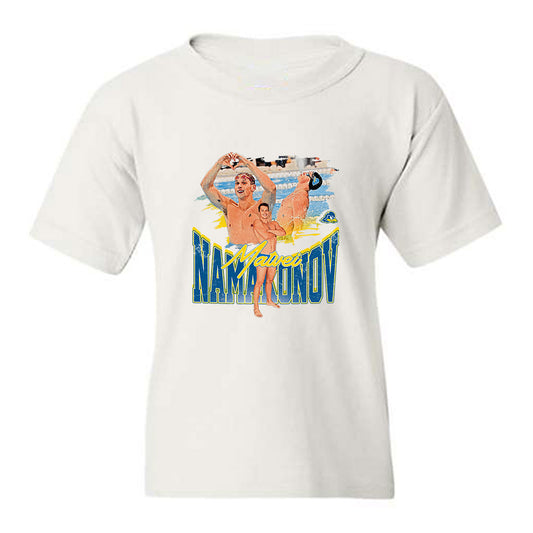 Delaware - NCAA Men's Swimming & Diving : Matvei Namakonov - Collage Youth T-Shirt-0