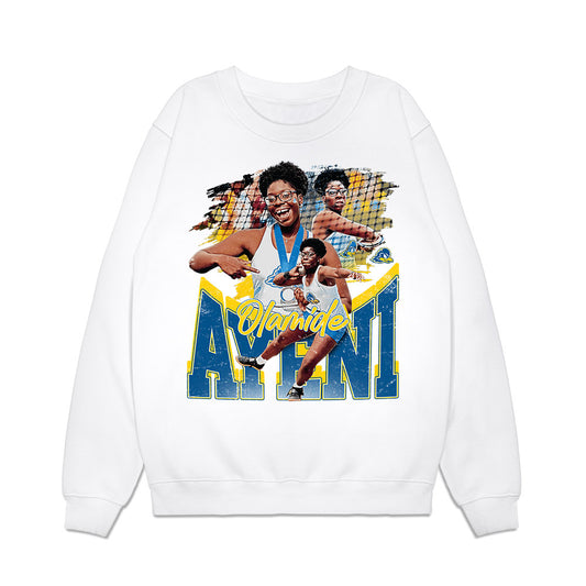Delaware - NCAA Women's Track & Field : Olamide Ayeni - Collage Premium Crewneck Sweatshirt-0