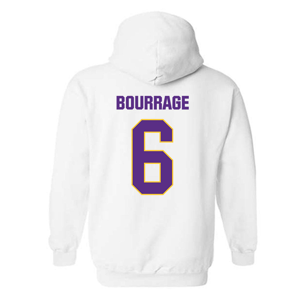 LSU - NCAA Women's Basketball : Divine Bourrage - Classic Shersey Hooded Sweatshirt-1