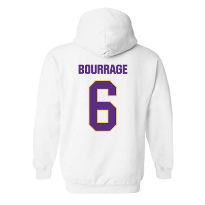 LSU - NCAA Women's Basketball : Divine Bourrage - Classic Shersey Hooded Sweatshirt-1