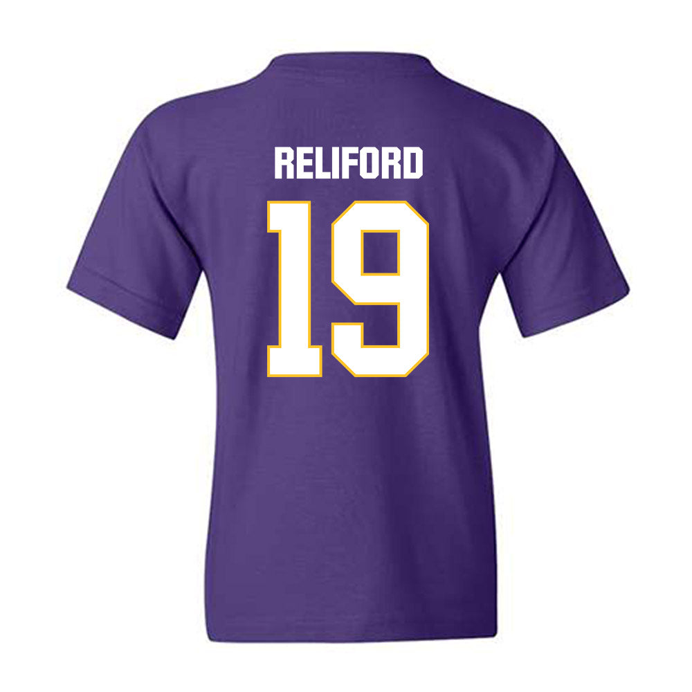 LSU - NCAA Football : Gabriel Reliford - Classic Shersey Youth T-Shirt-1