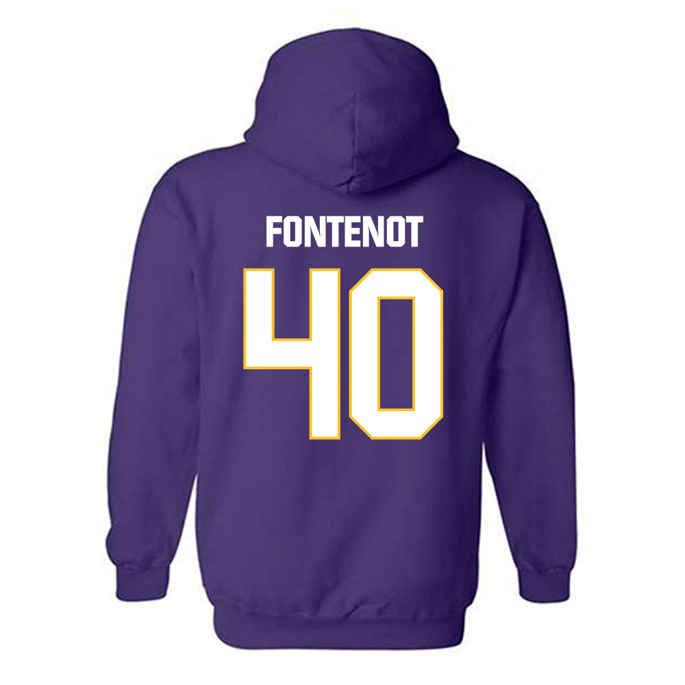 LSU - NCAA Baseball : Grant Fontenot - Classic Shersey Hooded Sweatshirt-1
