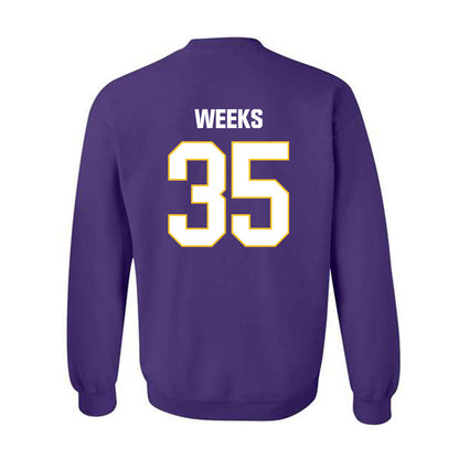 LSU - NCAA Football : Zach Weeks - Classic Shersey Crewneck Sweatshirt-1
