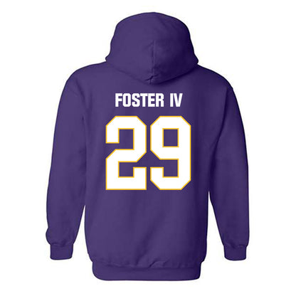 LSU - NCAA Football : Wallace Foster IV - Classic Shersey Hooded Sweatshirt-1
