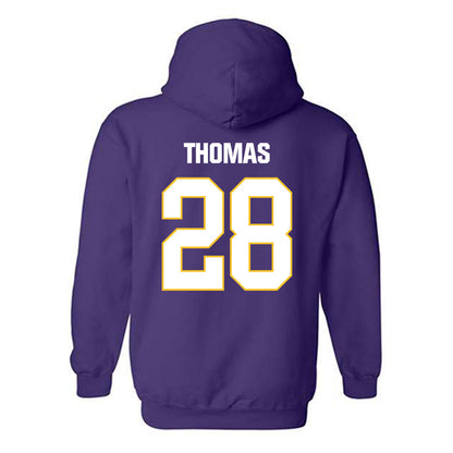 LSU - NCAA Football : Jhase Thomas - Classic Shersey Hooded Sweatshirt-1