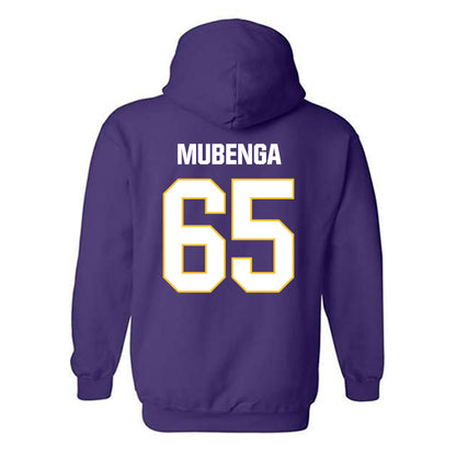 LSU - NCAA Football : Paul Mubenga - Classic Shersey Hooded Sweatshirt-1